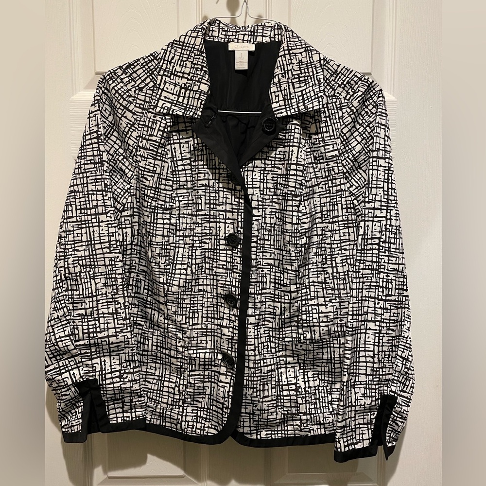 Double sideł Chico’s windbreaker jacket